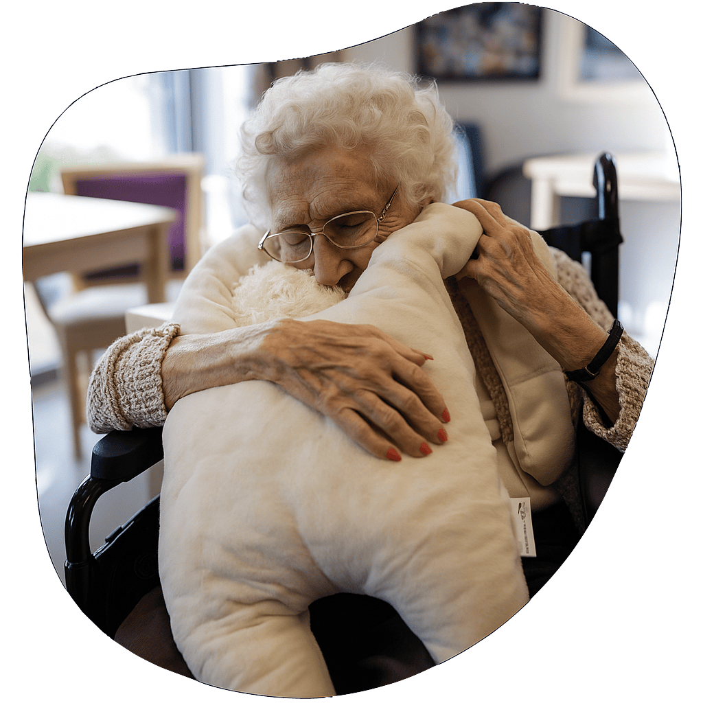 HUG by LAUGH™ - Sensorische knuffelpop voor rust en comfort bij dementie