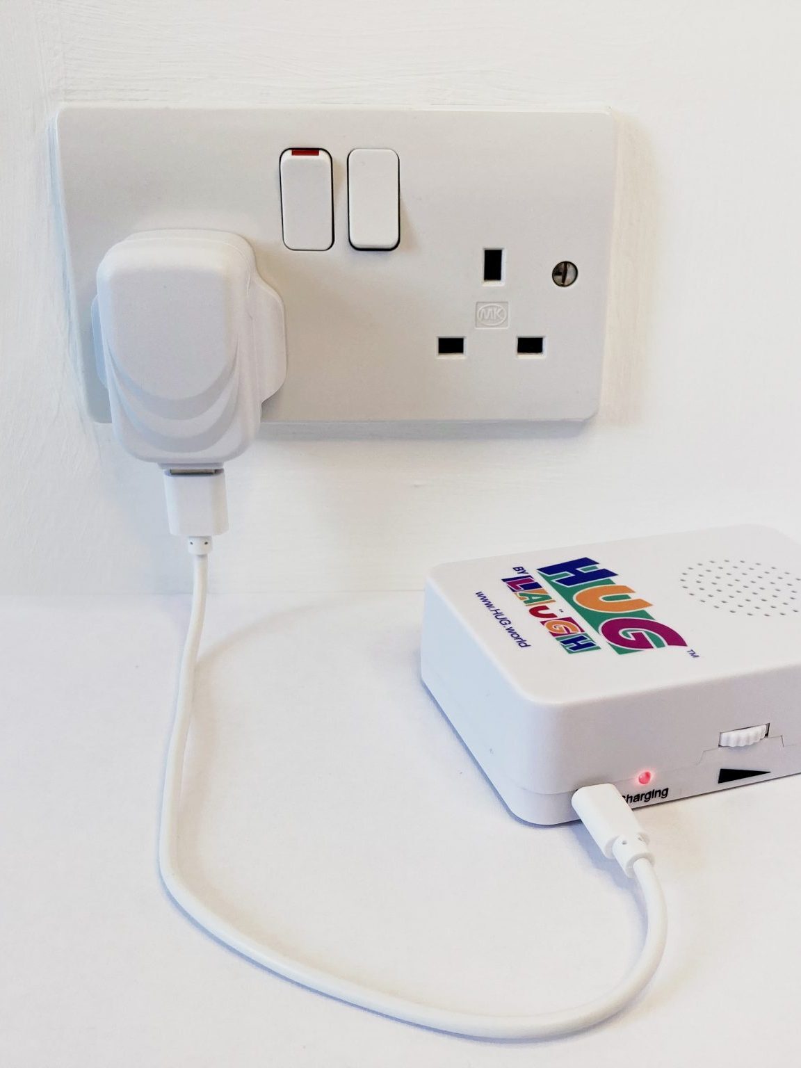 Opladen van de Hug media box